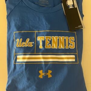 Brand new!! NWT! UCLA TENNIS Under Armour Blue and Gold Tennis Tee!